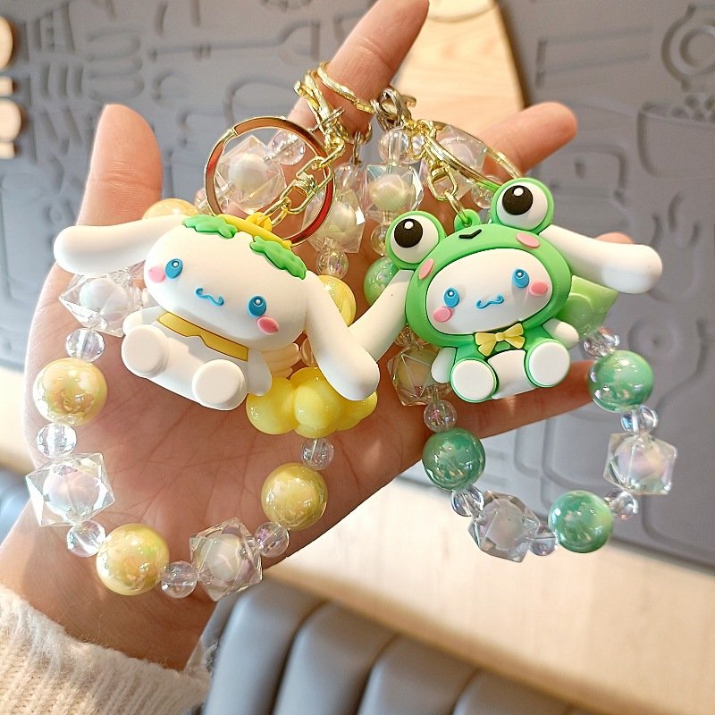 TSH New Cute Dog Key Chain Pendant Famous Creative Product Doll Key Chain Pendant Small Gift Anti-lost Car Key Chain