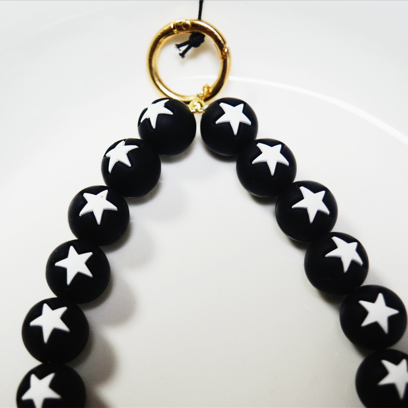 2024 New Soft Silicone mobile phone strap chain wrist strap phone case Black phone case strap