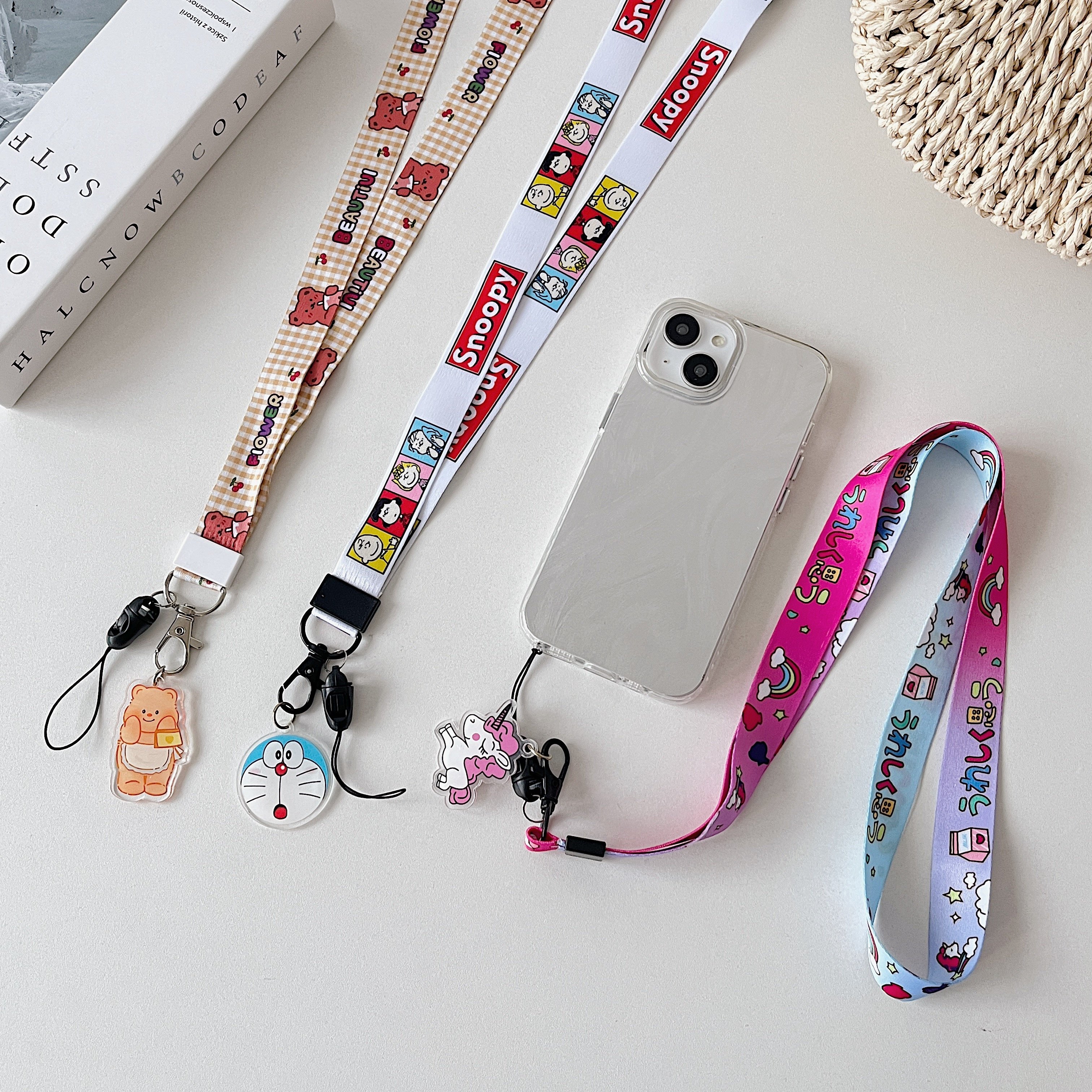 Adjustable Universal Crossbody Phone Lanyard with ID Badges Card Holder Car Key for Most Smartphones-Wrist Shoulder Neck Strap