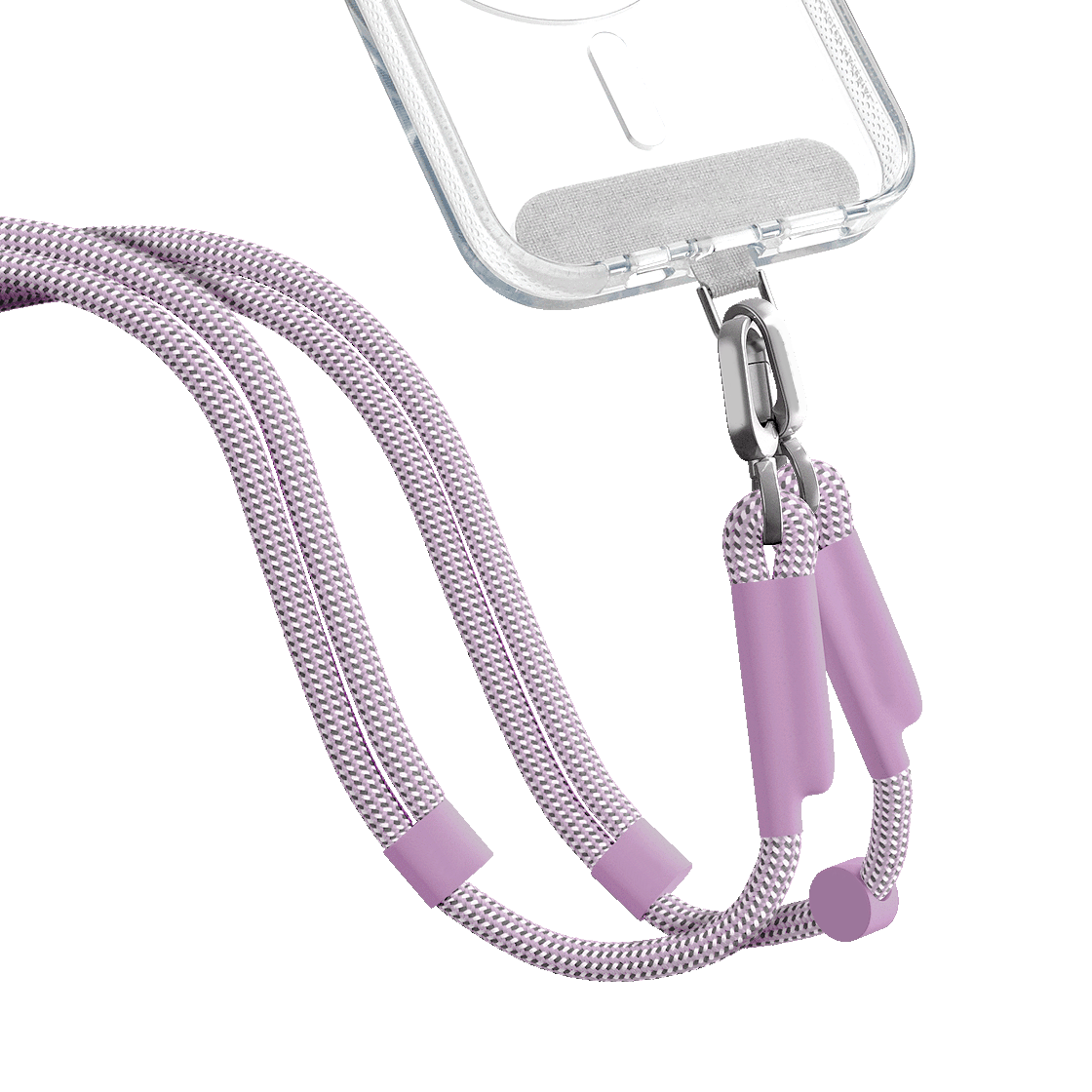 New woven rope mobile phone lanyard suitable for most mobile phone cases woven rope double buckle diagonal adjustable