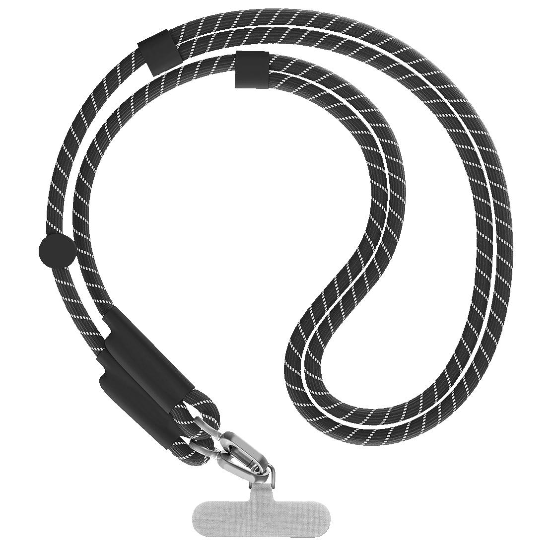 New woven rope mobile phone lanyard suitable for most mobile phone cases woven rope double buckle diagonal adjustable