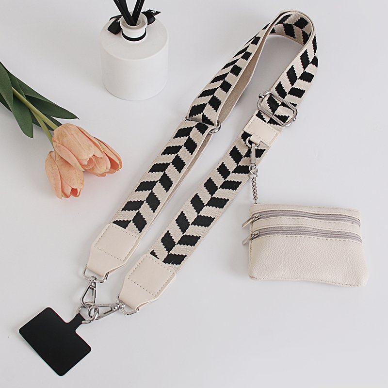 New Guitar Straps Wholesale Phone Crossbody Strap With Zipper Wallet Removable Mobile Phone Straps Bag Belts