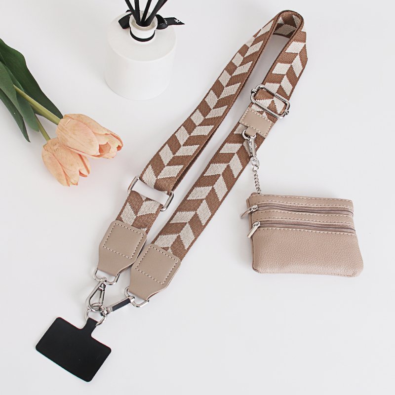 New Guitar Straps Wholesale Phone Crossbody Strap With Zipper Wallet Removable Mobile Phone Straps Bag Belts
