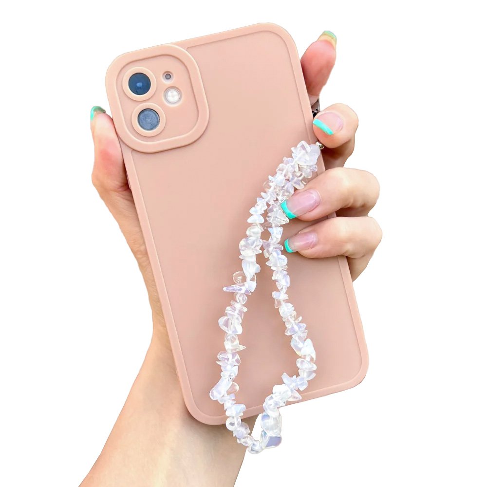 Mobile Cell Cellphone Case Custom Beads Hand Polyester Nylon Wristlet Short Wrist Strap Lanyard Phone Rope