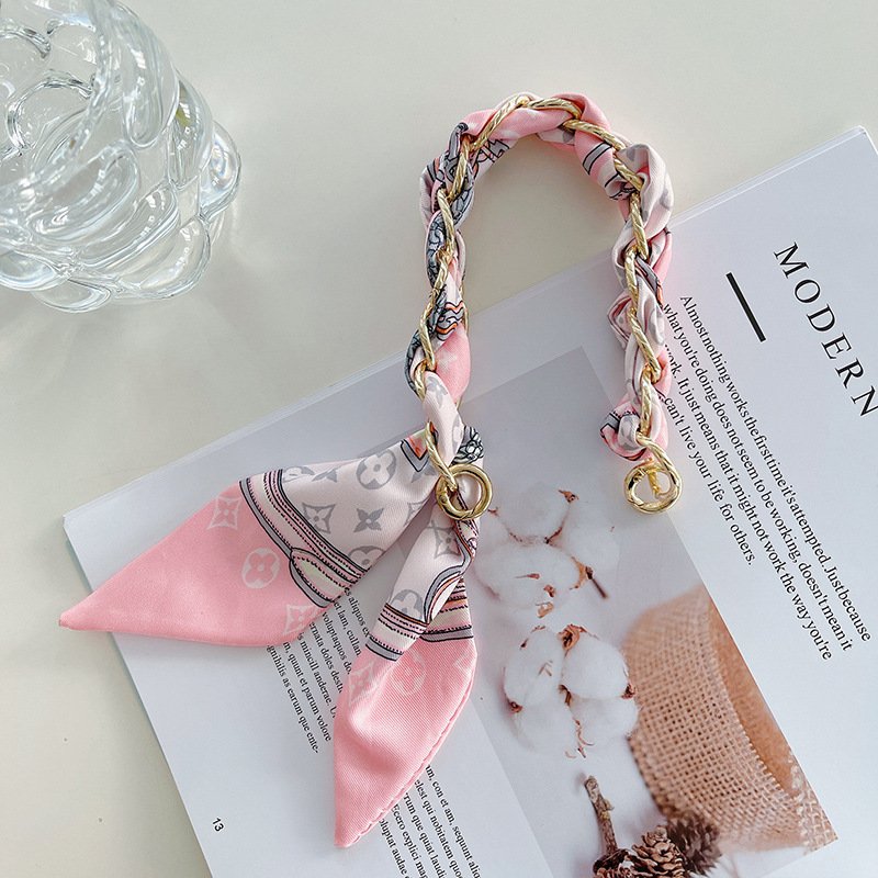 Silk Scarf Mobile Phone Case Hanging Rope High-Appearance Level Wide Version National Wind Ins Female Wrist Mobile Phone Straps