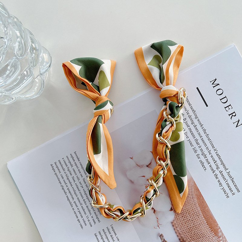 Silk Scarf Mobile Phone Case Hanging Rope High-Appearance Level Wide Version National Wind Ins Female Wrist Mobile Phone Straps