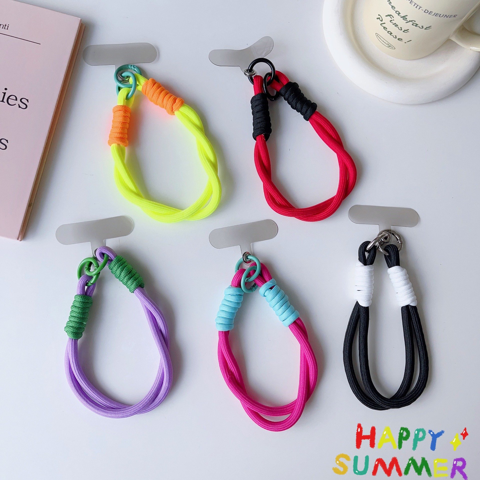Nylon Colorful Adjustable Wrist Phone Strap Cell Phone Strap Mobile Phone Straps