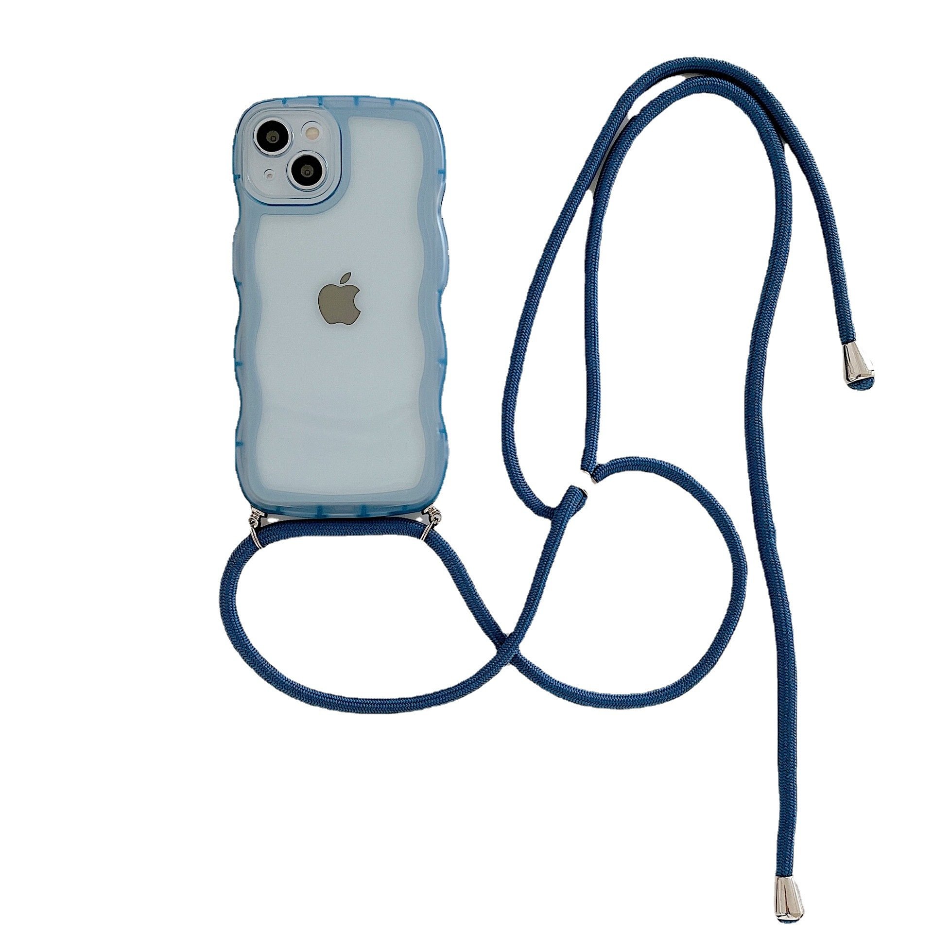 for Iphone 16 15 14 Plus Pro Max Translucent Phone Cases with Strap Shockproof Phone Cases Frosted Phone Case