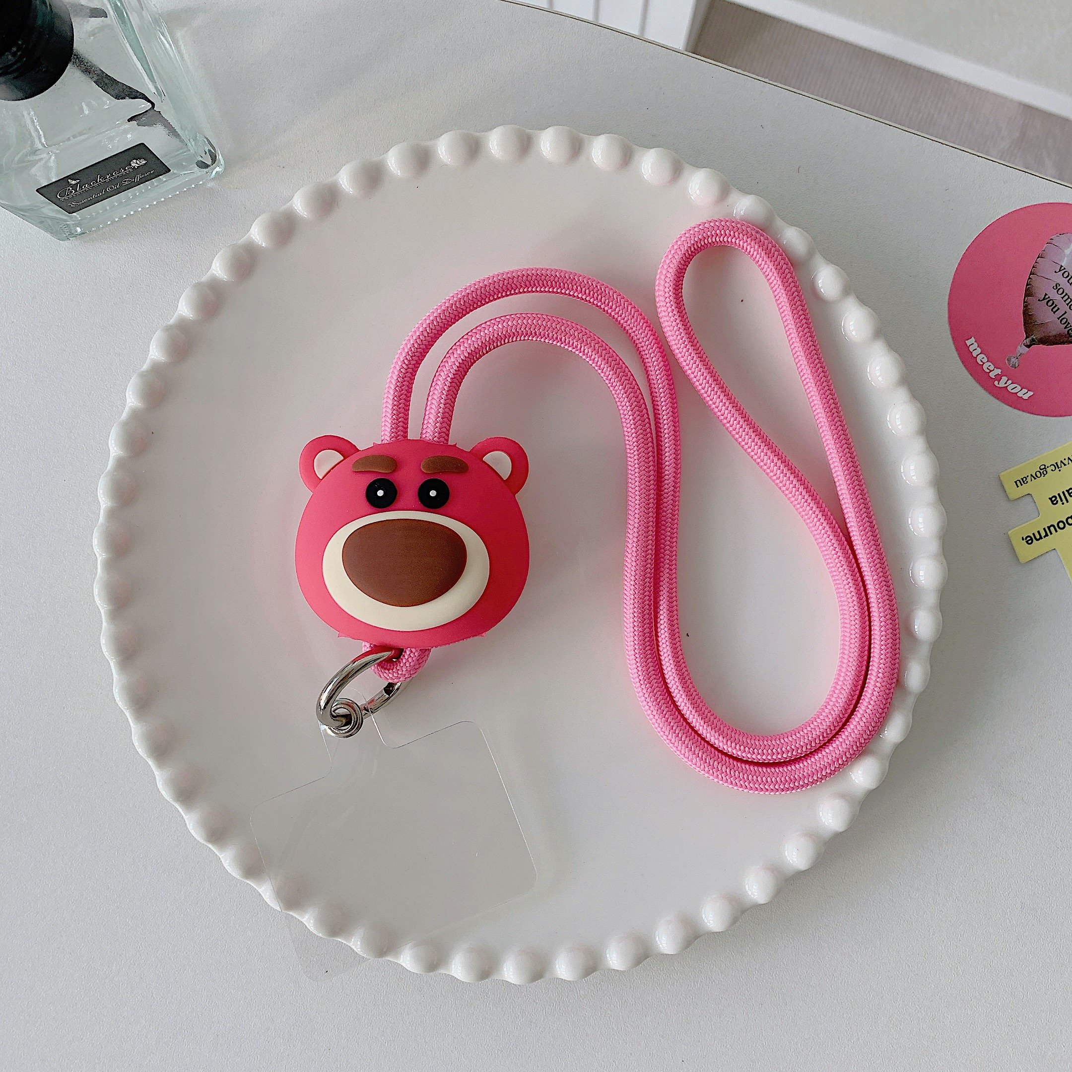 Detachable Small Package Camera Mobile Phone Strap with Patch Neck Crossbody Water Cup Hanging Rope