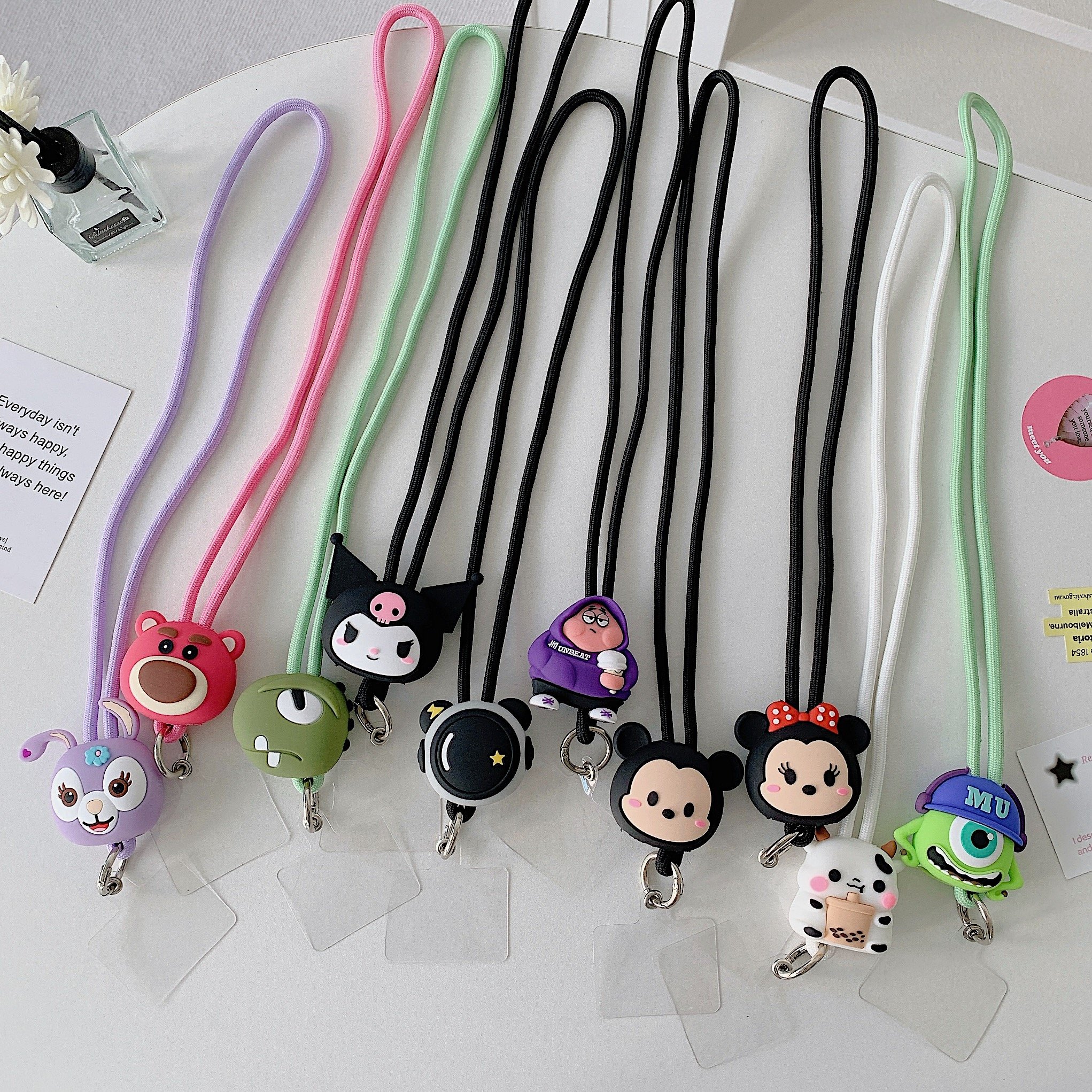 Detachable Small Package Camera Mobile Phone Strap with Patch Neck Crossbody Water Cup Hanging Rope
