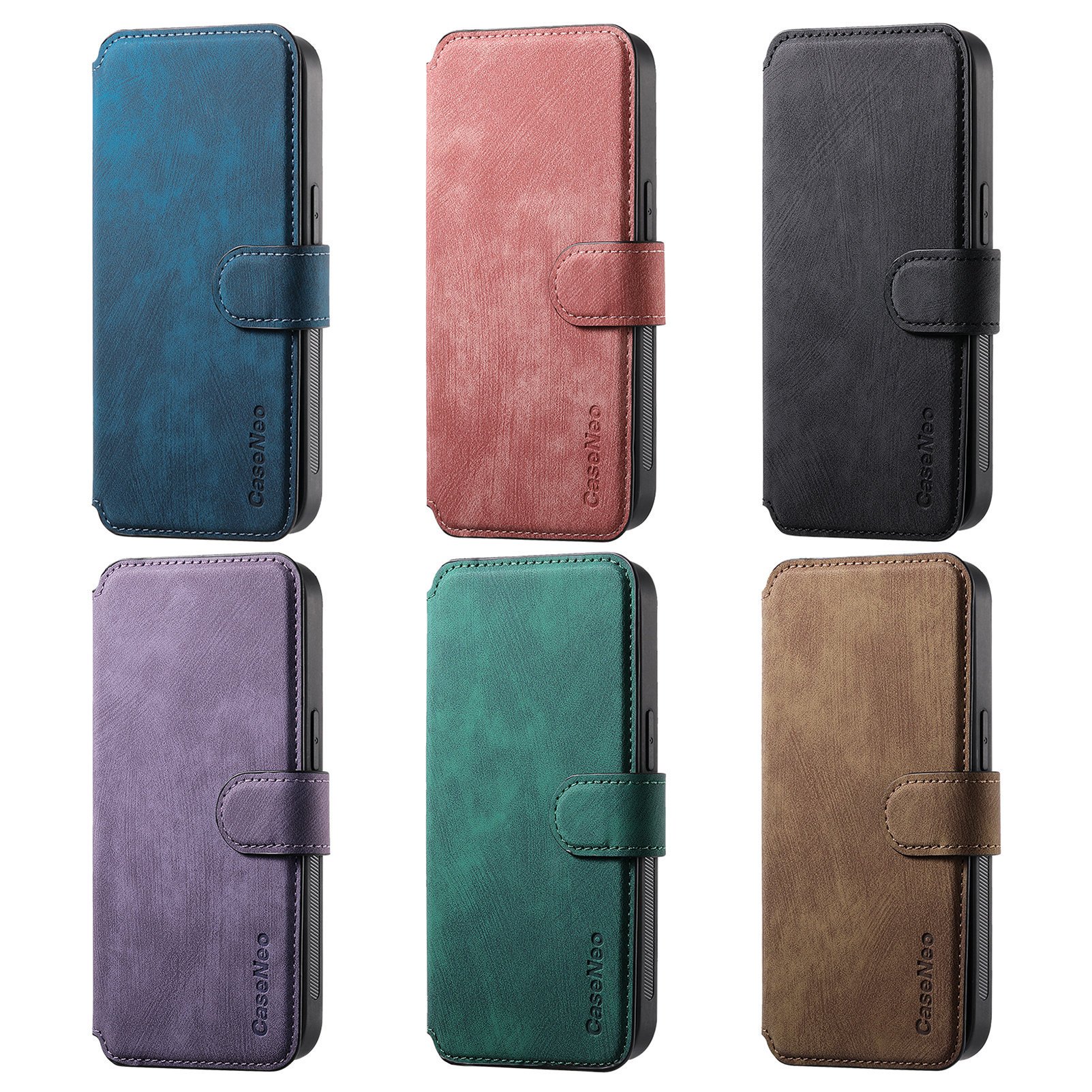 New Magnetic Separation Mobile Phone Cases for Apple 16 Wireless Charging Strong Leather Flip Cover for iphone 15 pro max