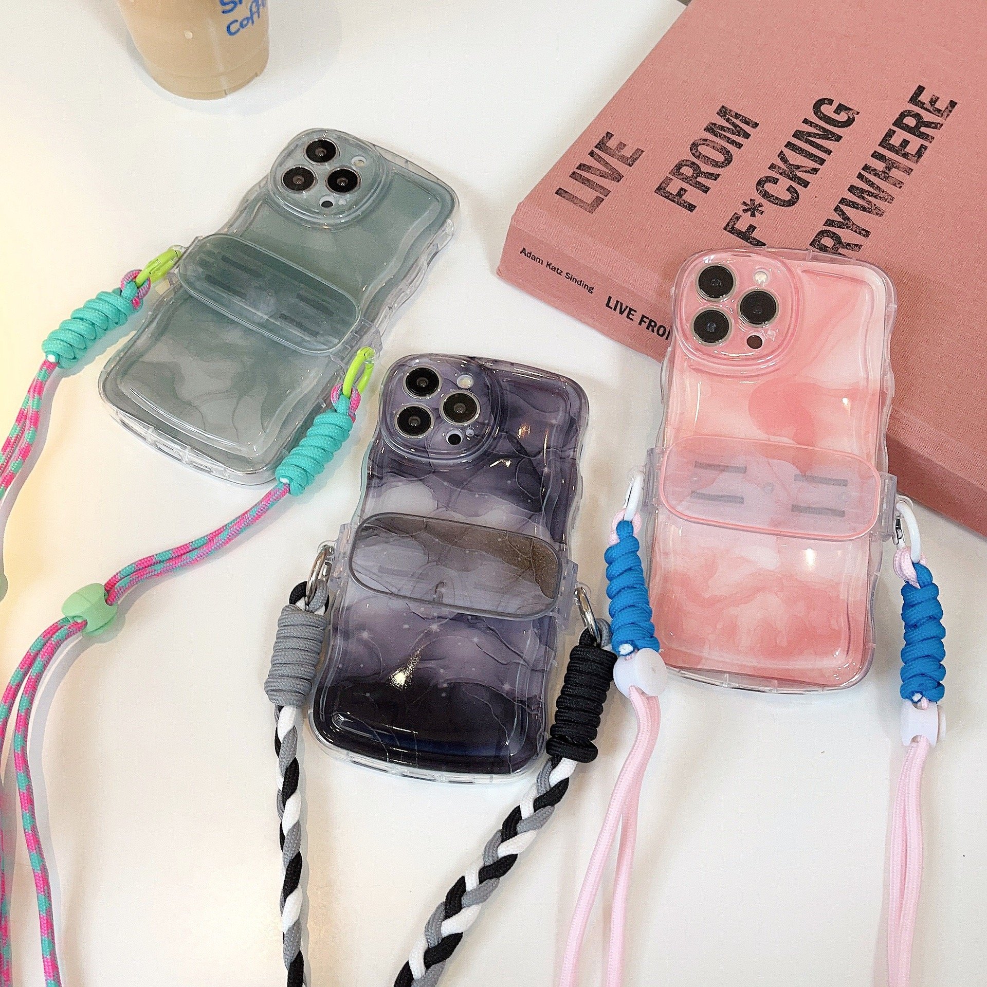 2024 design good price crossbody strap mobile phone case for iphone x xs xr xs max 11 12 13 14 pro with the belt for girls