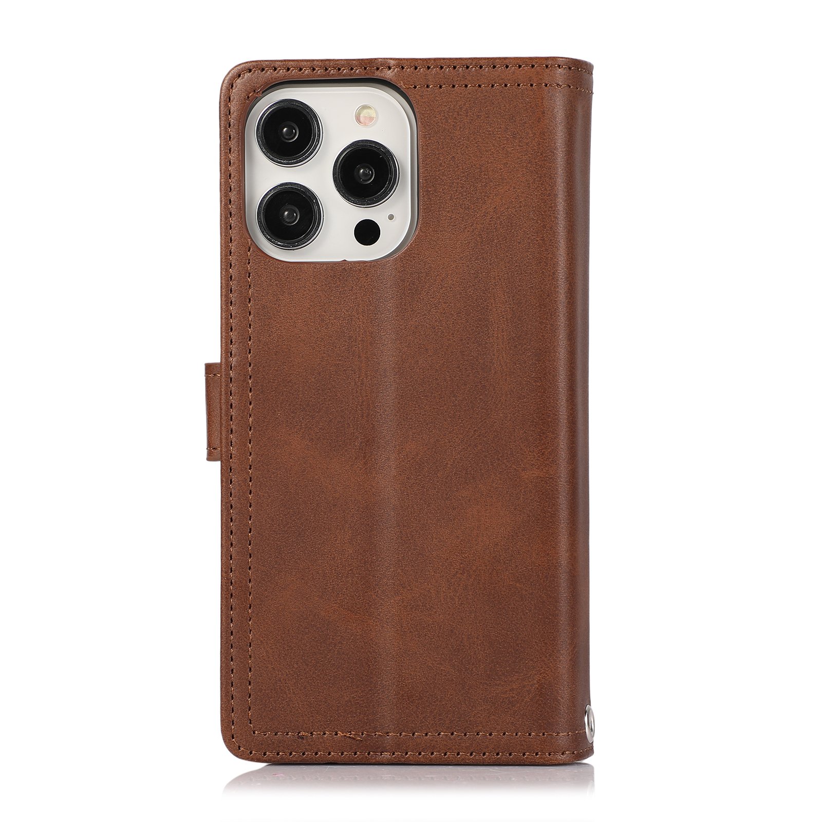 Retro imitation leather with flip cover phone case for iphone 15 16 series with strap for iphone 16