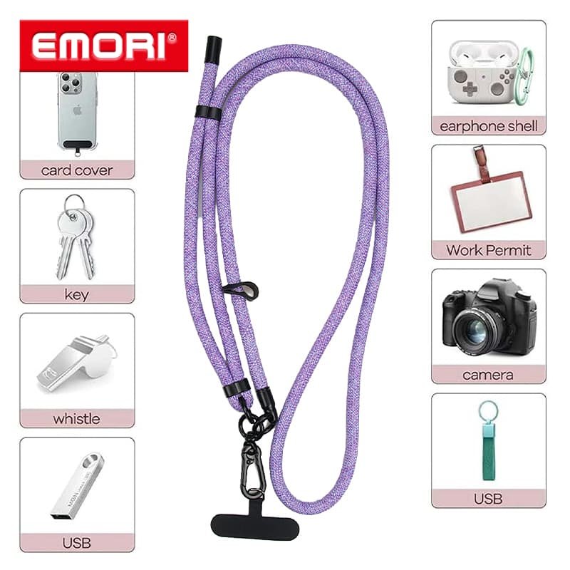 Hot Sale Multifunctional Anti Theft Detachable Phone Strap Lanyard Nylon Lanyard for Mobile Phone