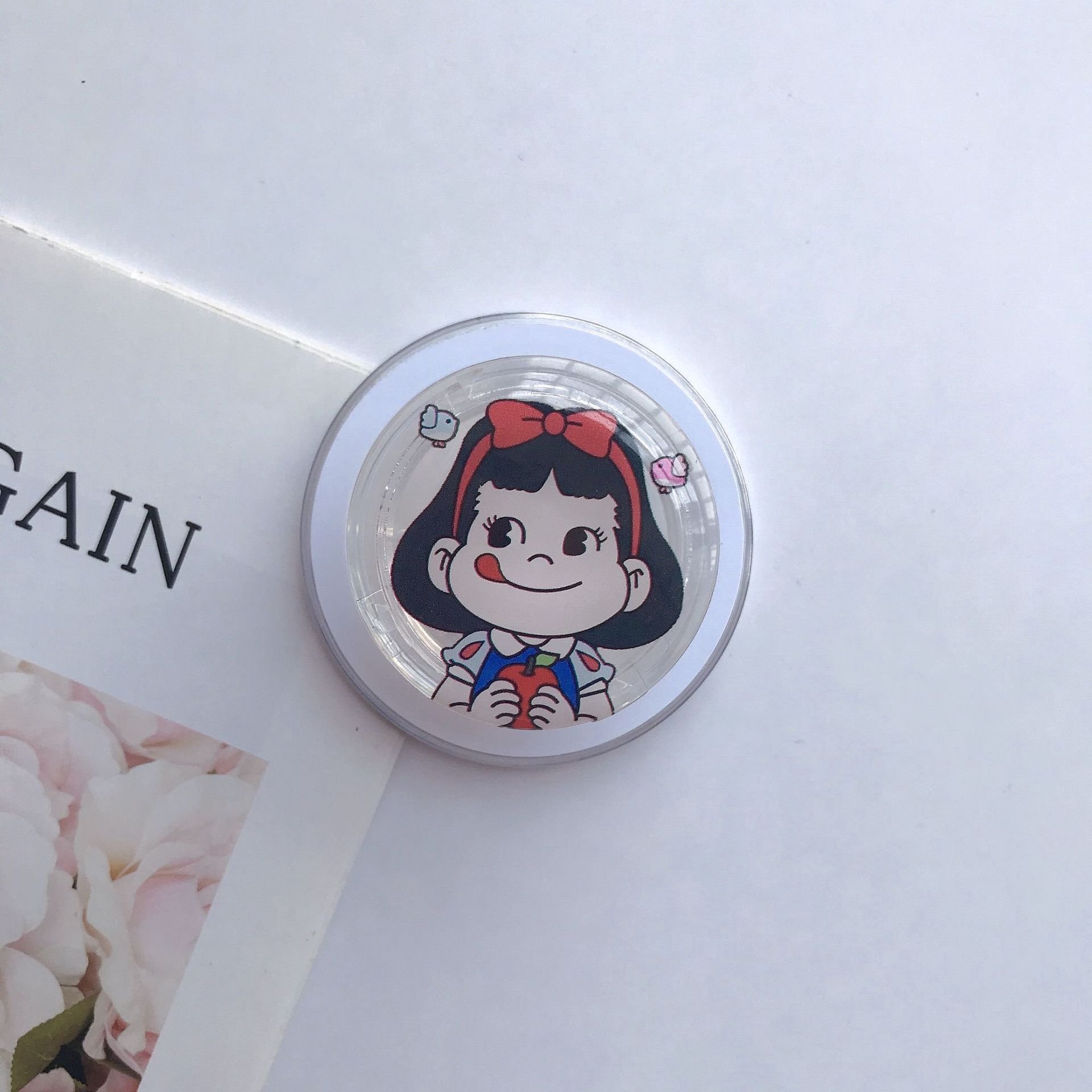 N52 Cartoon Customized Logo Removable Magnetic Removable Phone Grip Socket for Magnetic Wireless Charger Mobile Holder Griptok