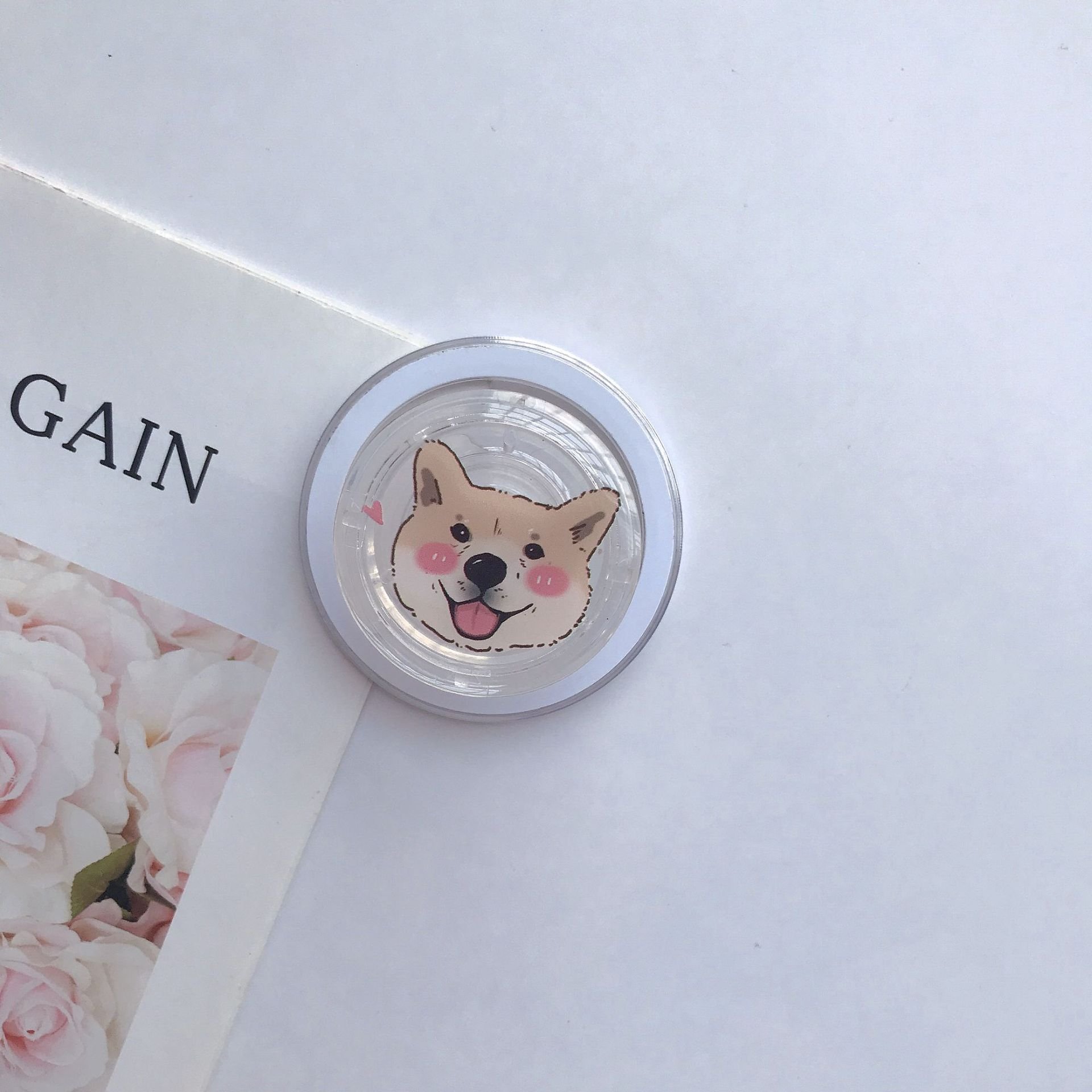 N52 Cartoon Customized Logo Removable Magnetic Removable Phone Grip Socket for Magnetic Wireless Charger Mobile Holder Griptok
