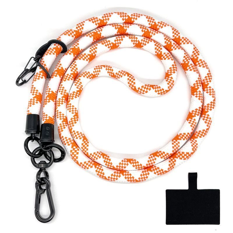 Adjustable Mobile Phone Strap Lanyard Crossbody Phone Lanyards Neck Rope with Patch for iPhone Cell Phone Hanging Cord Strap