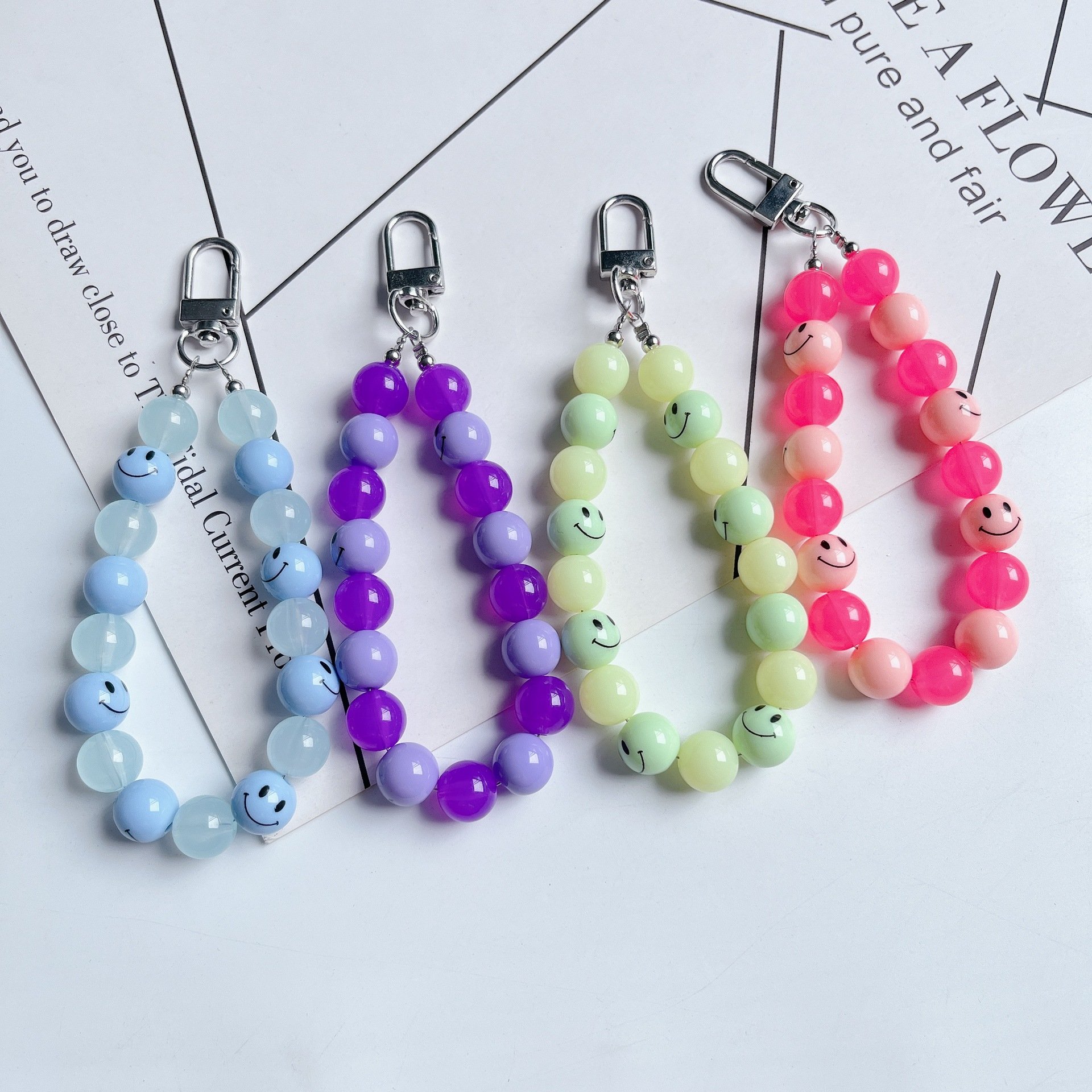 Popular Customized Lanyard Cord String Strap Universal Mobile Charm Hook Cell Phone Charms Beads
