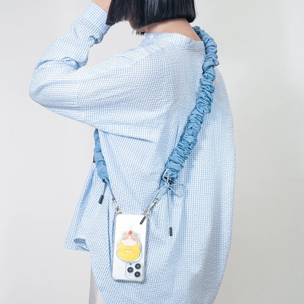 New wholesale hairband shoulder strap mobile phone strap underarm bag strap elastic round shoulder strap oblique lanyard