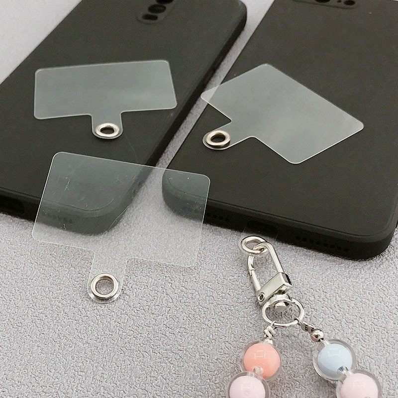 Universal Mobile Phone Anti-lost Transparent Lanyard Card Replacement Detachable Phone Hanging Cord Strap Nylon Patch