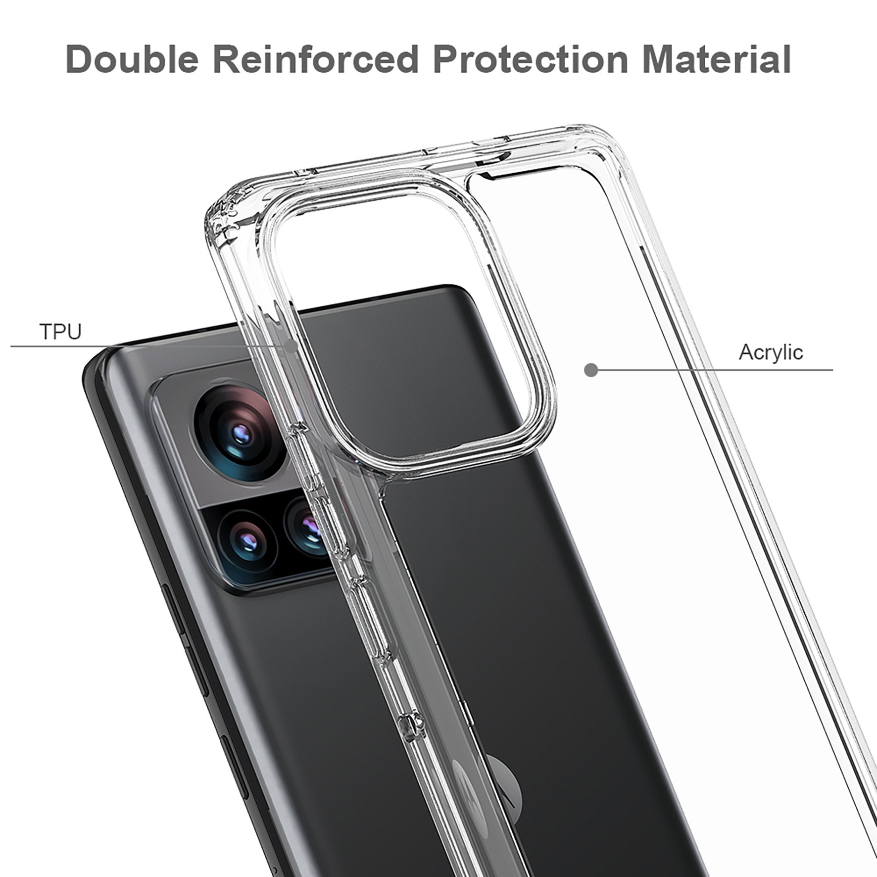 Transparent Mobile Shockproof Cell Phone Protective case for Iphone 14 15 16