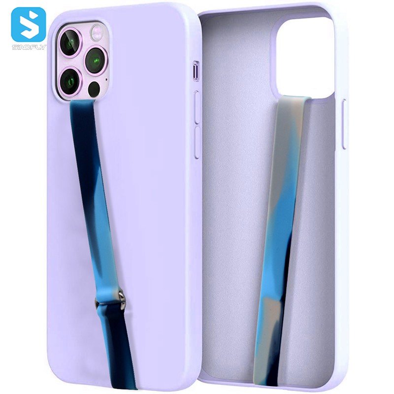 Mobile Phone Elastic Bandage Wristband Finger Holder Phone Lanyard Silicone Grip One Hand Anti Slip Phone Holder Strap