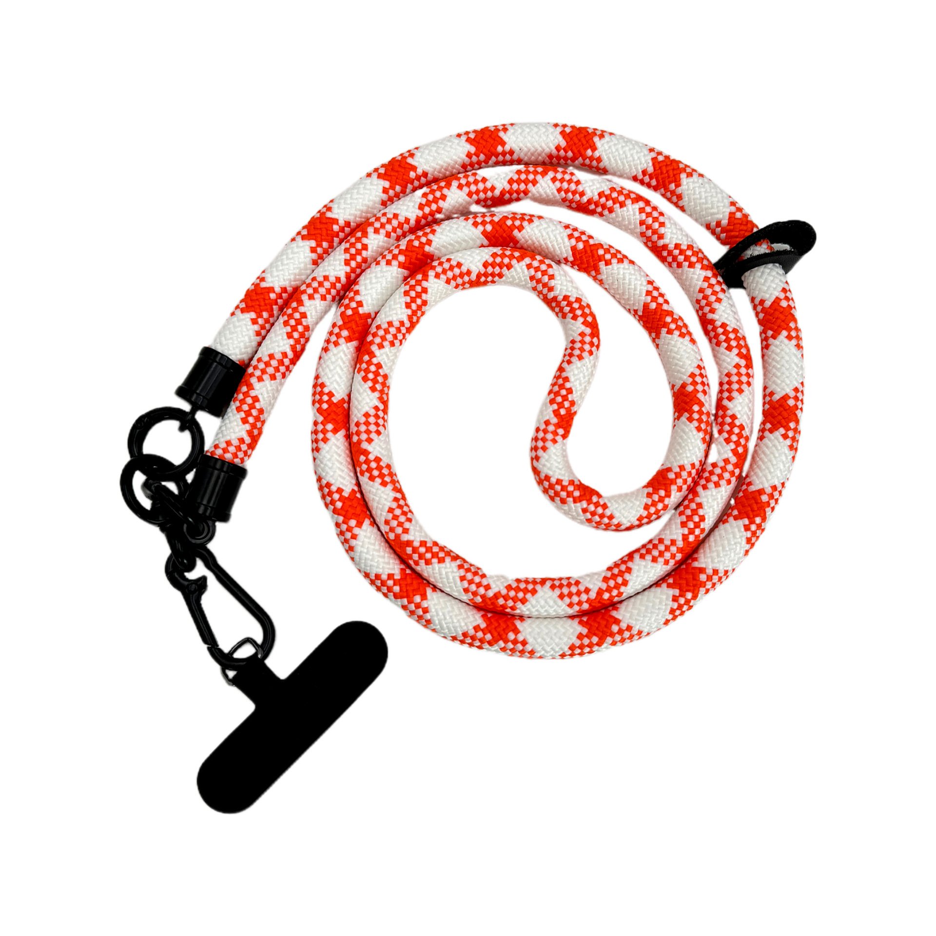 Custom Smartphone Phone Cross Body Necklace Patch Nylon Round Strap Lanyard Tab Lasso Tether Cell Mobile Phone Lanyard