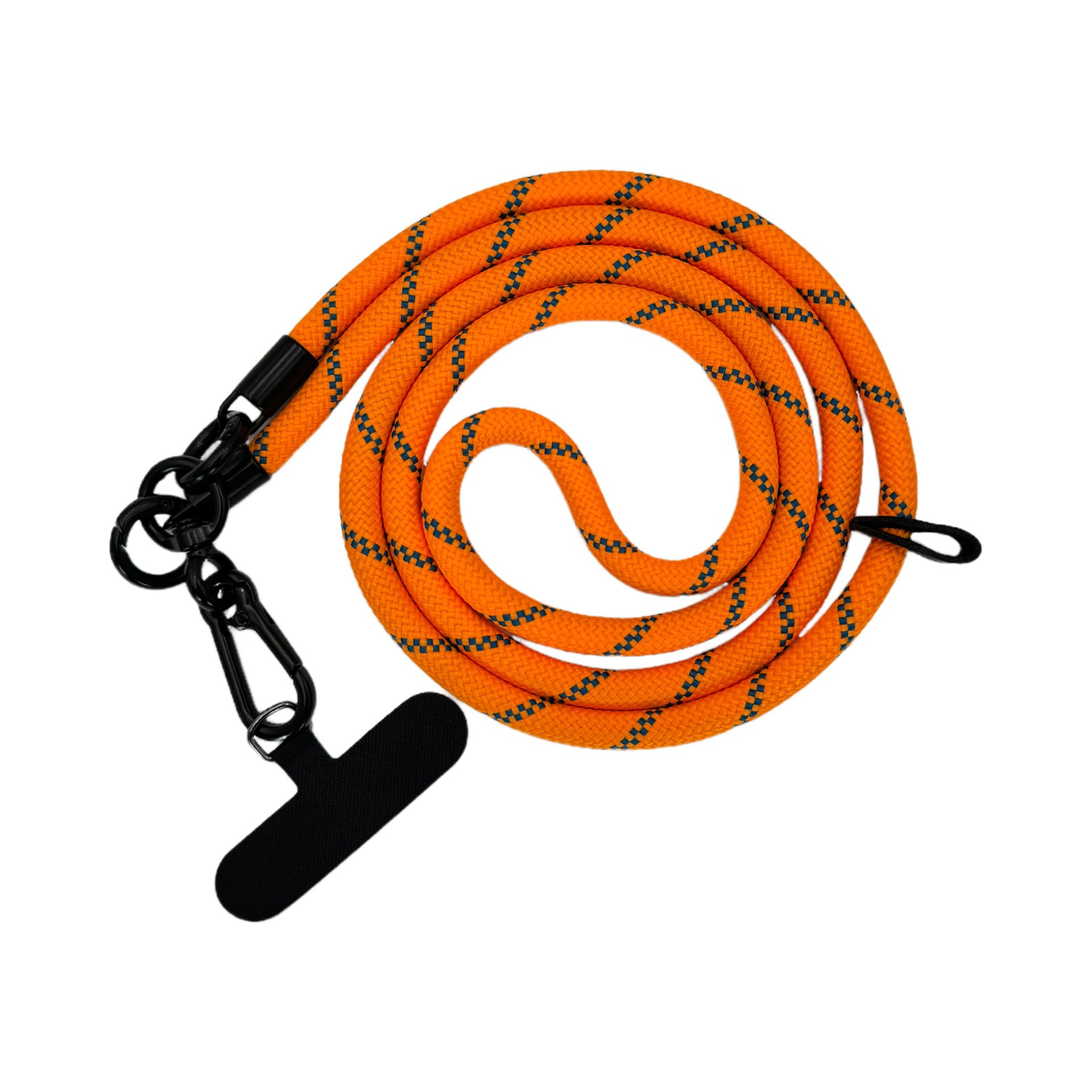 Custom Smartphone Phone Cross Body Necklace Patch Nylon Round Strap Lanyard Tab Lasso Tether Cell Mobile Phone Lanyard