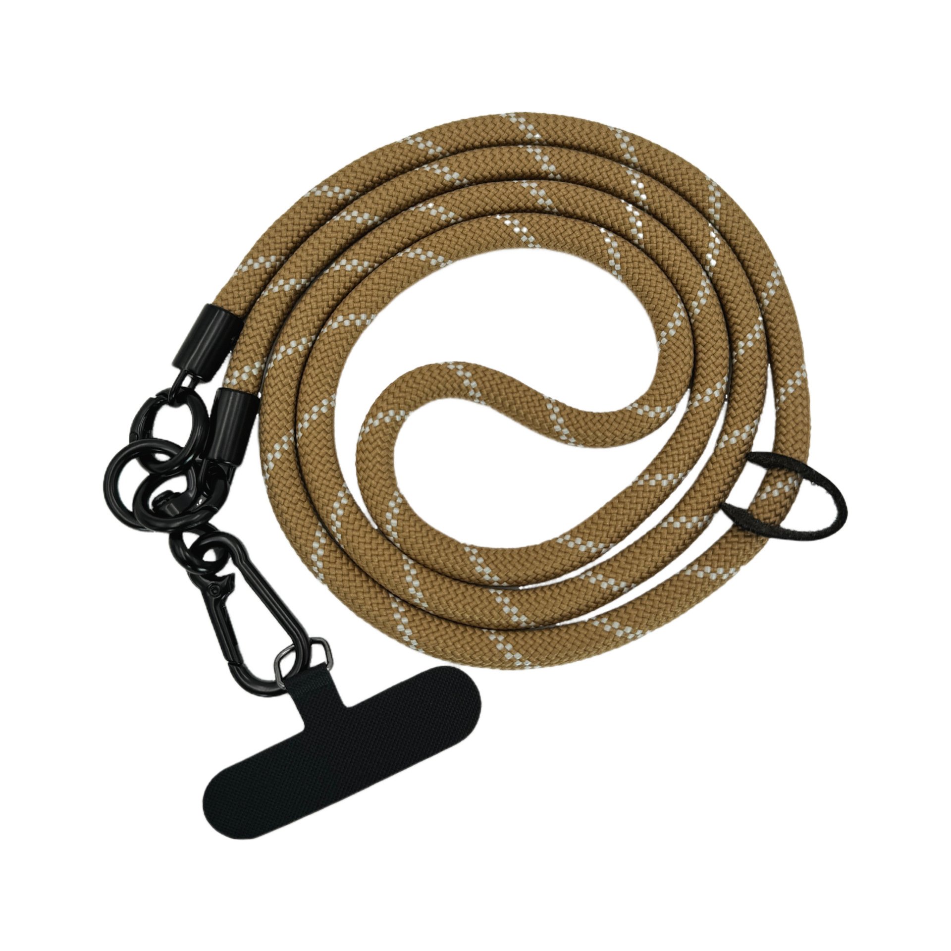 Custom Smartphone Phone Cross Body Necklace Patch Nylon Round Strap Lanyard Tab Lasso Tether Cell Mobile Phone Lanyard