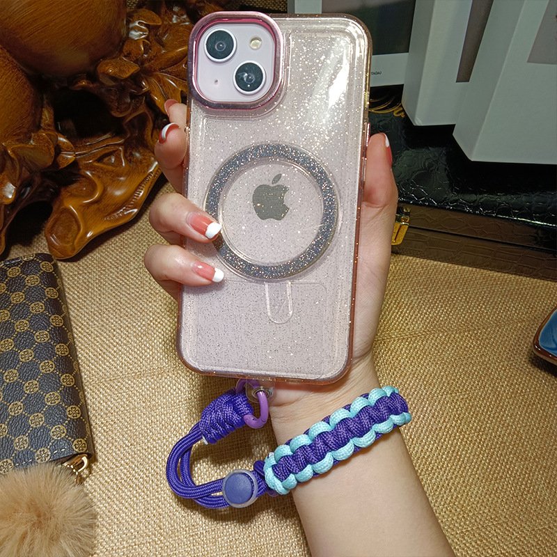 Handmade Braided Phone Lanyard, Adjustable Wrist Strap with Patch, Durable Key Lanyard, Outdoor Anti-Lost Mobile Phone Strap