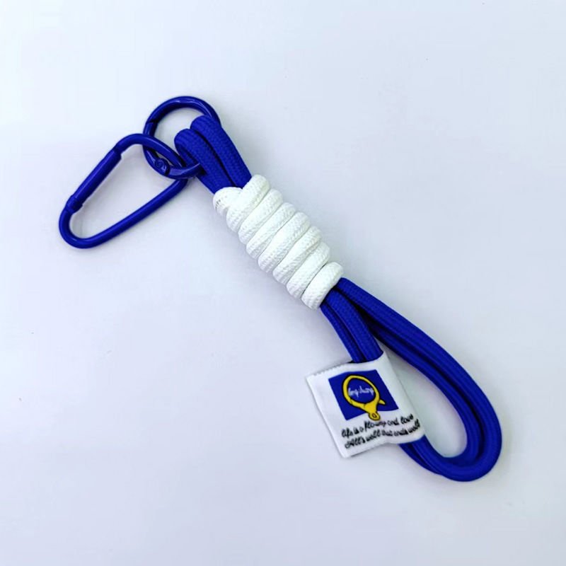 Outdoor Water Cup Mobile Phone Case with Woven Nylon Rope Key Chain Pendant Ribbon Strap-for Travel and Sports