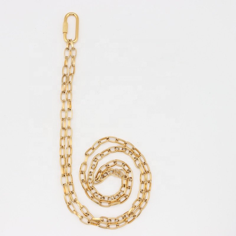 Wholesale metal carabiner chain phone lanyard Mobile Phone Straps Cross-body Strap