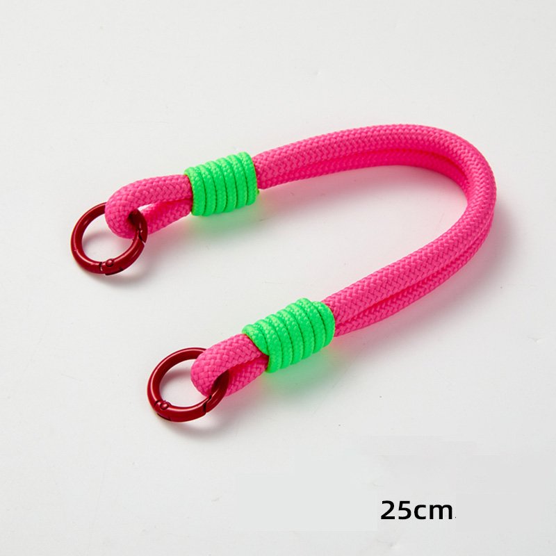 Portable Accessories Lanyard Braid Durable Wrist Strap Key Anti-Loss Lanyard Strong Short Rope Mobile Phone Hanging Chain