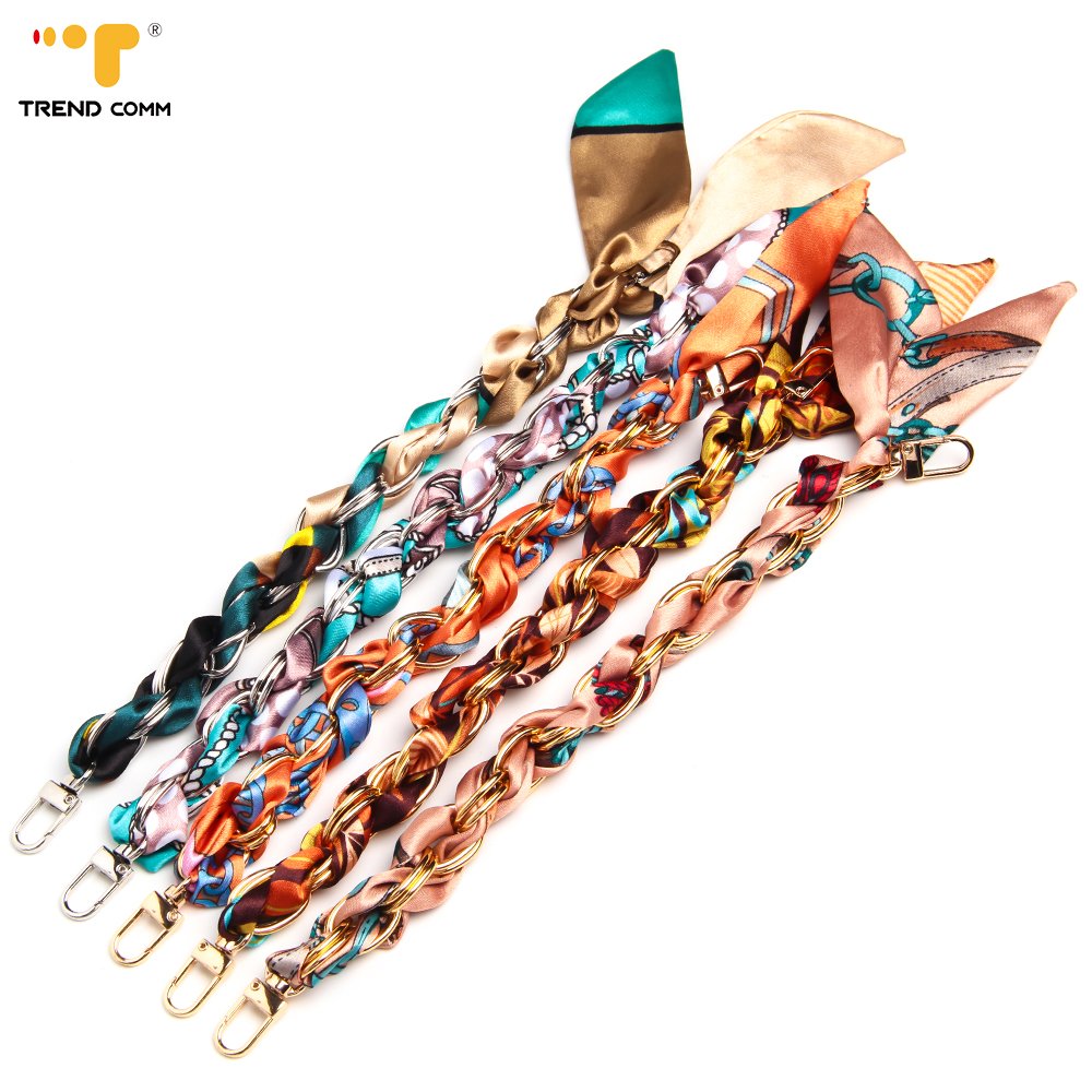 Mini Luxury Metal Phone Key Chain Personalized Wrist Strap Lanyard with Scarves for Mobile Phones Bulk Product
