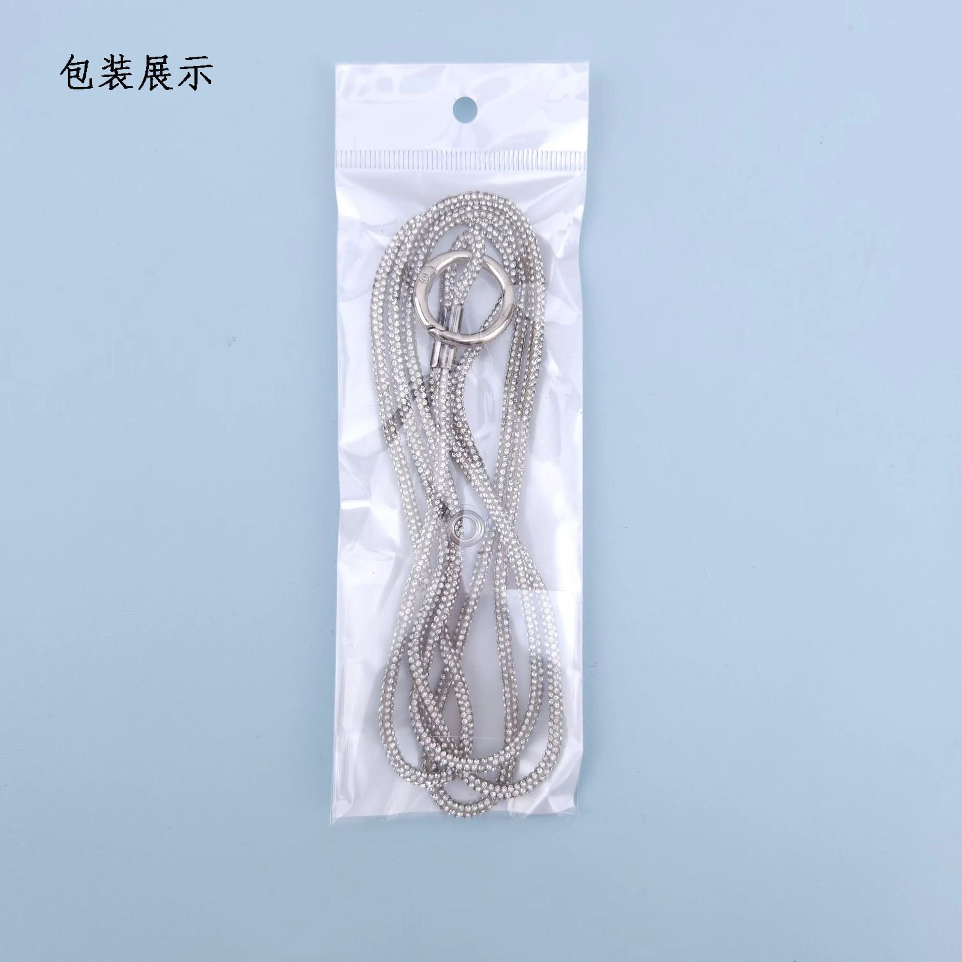 Luxury Rhinestone Mobile Phone Lanyard Diamond Mobile Phone Case Anti-Loss Hanging Ornaments Pendant Keychain Glitter Cord Strap