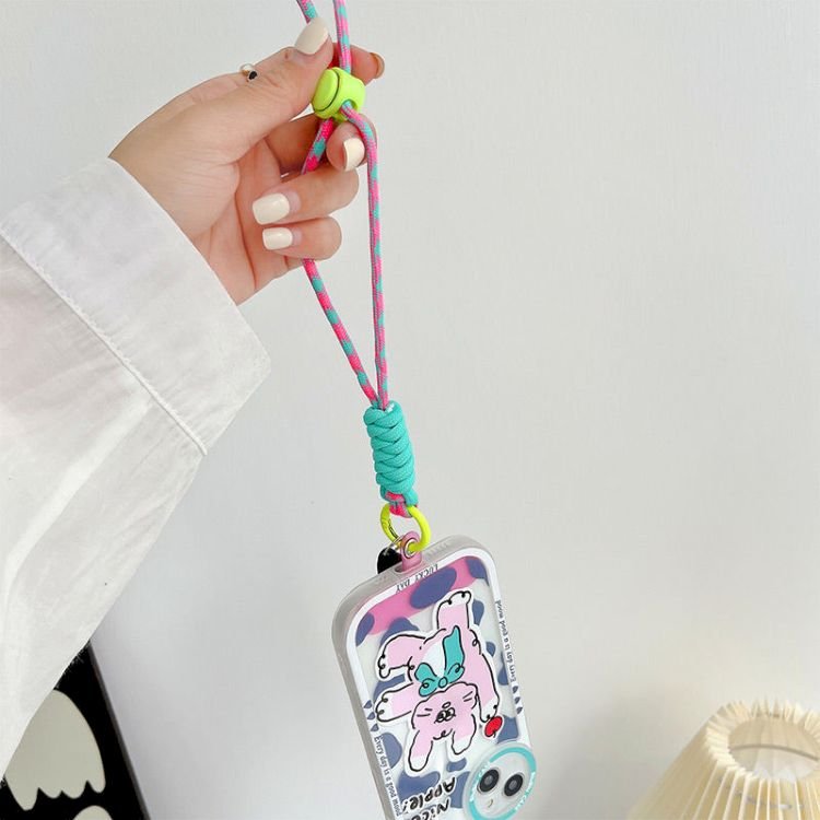 Oem Factory Colorful Mobile Phone Straps Lanyard Cute Sport Adjustable Lanyards Fashion Short Cell Phone Strap Pendant