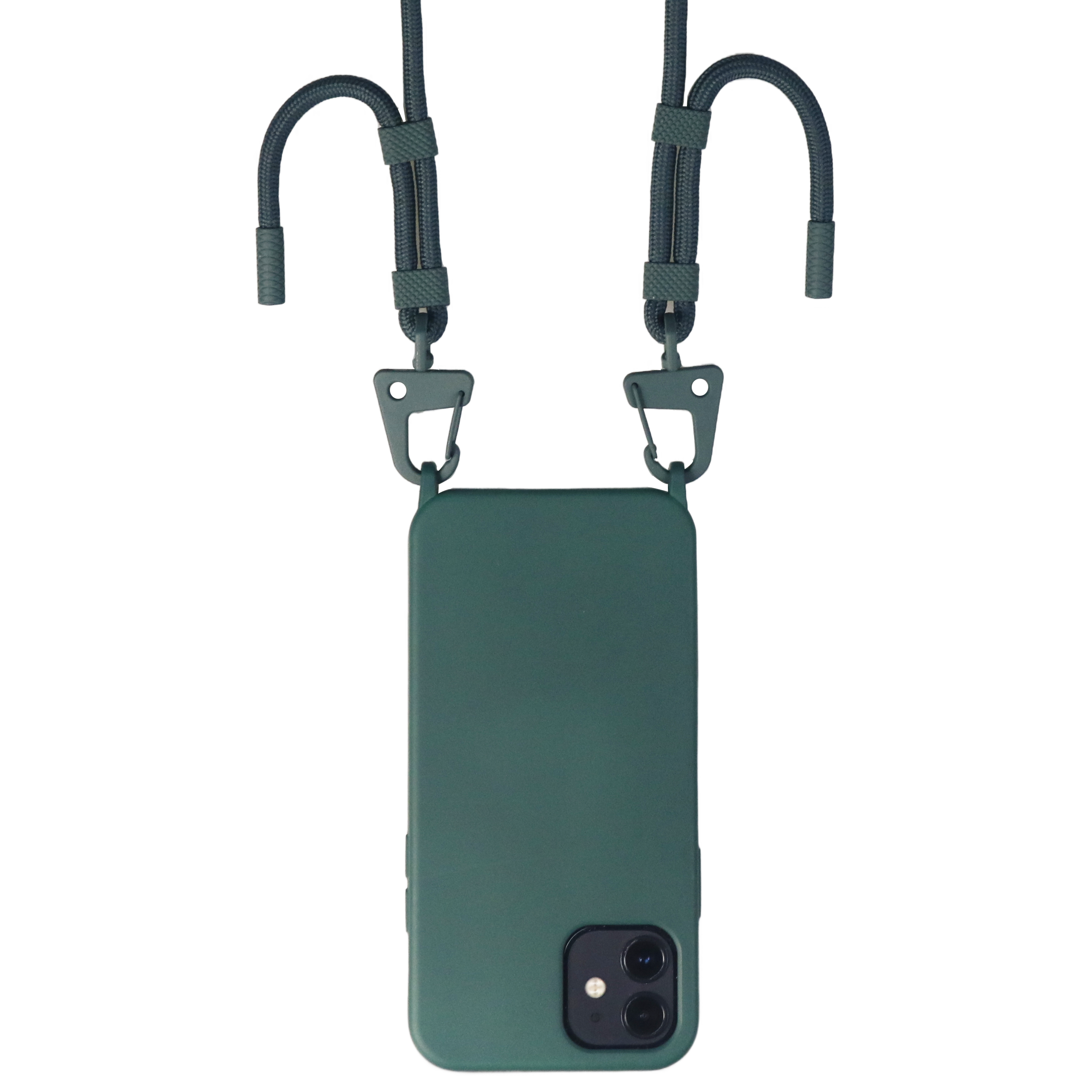 Luxury Soft Silicone PU Mobile Phone Cases For iPhone 16 15 14 Pro Max 8 Plus Bracelet Necklace Lanyard Cover Elegant Phone Case