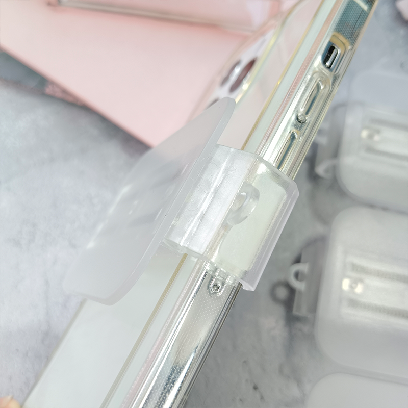 Mobile phone back clip DIY groove material clip transparent material rectangular back clip rectangle