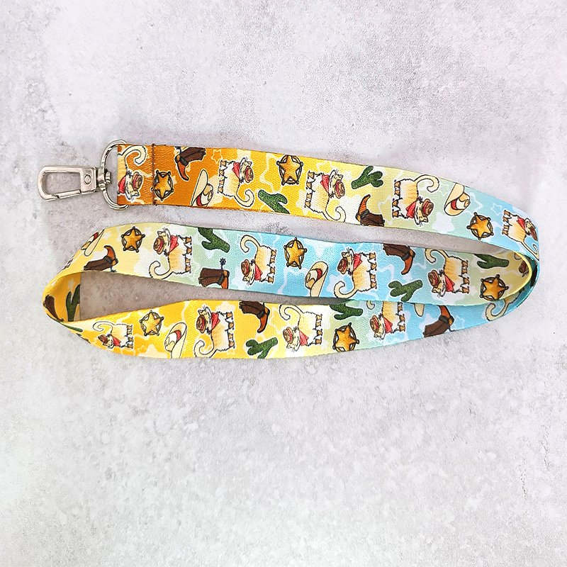 Custom Logo Printed Personalized Nylon keychain Neck Strap phone Lanyards with Safety ID card Holder