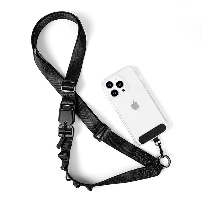 Crossbody/neck webbing magnetic decorative lanyard for phone