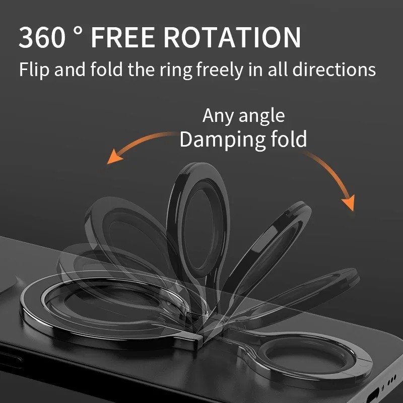 Universal Strong N52 Magnet Bracket 360 Degree Rotation Stand Magnetic Cell Phone Ring Holder for iPhone 14 15 16 Phone Holder