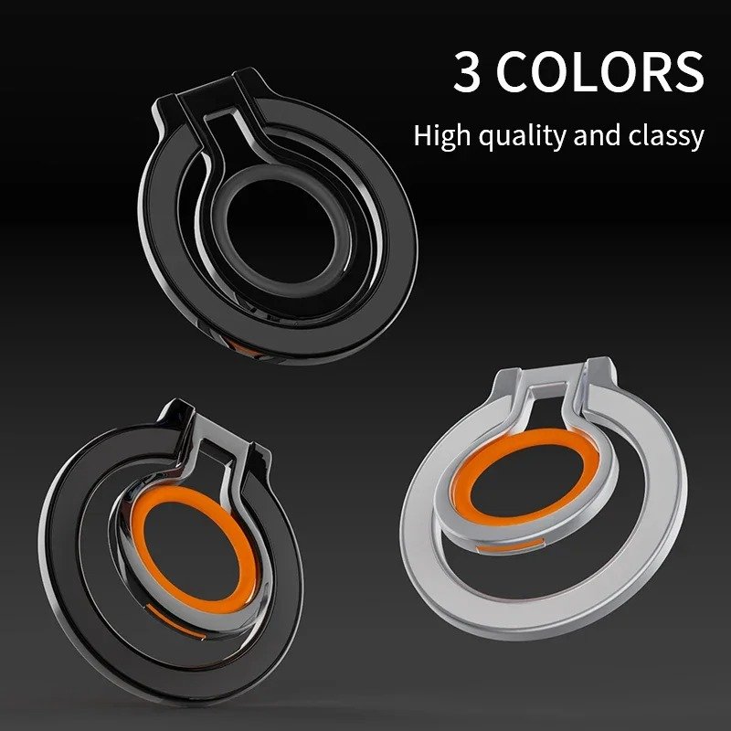 Universal Strong N52 Magnet Bracket 360 Degree Rotation Stand Magnetic Cell Phone Ring Holder for iPhone 14 15 16 Phone Holder