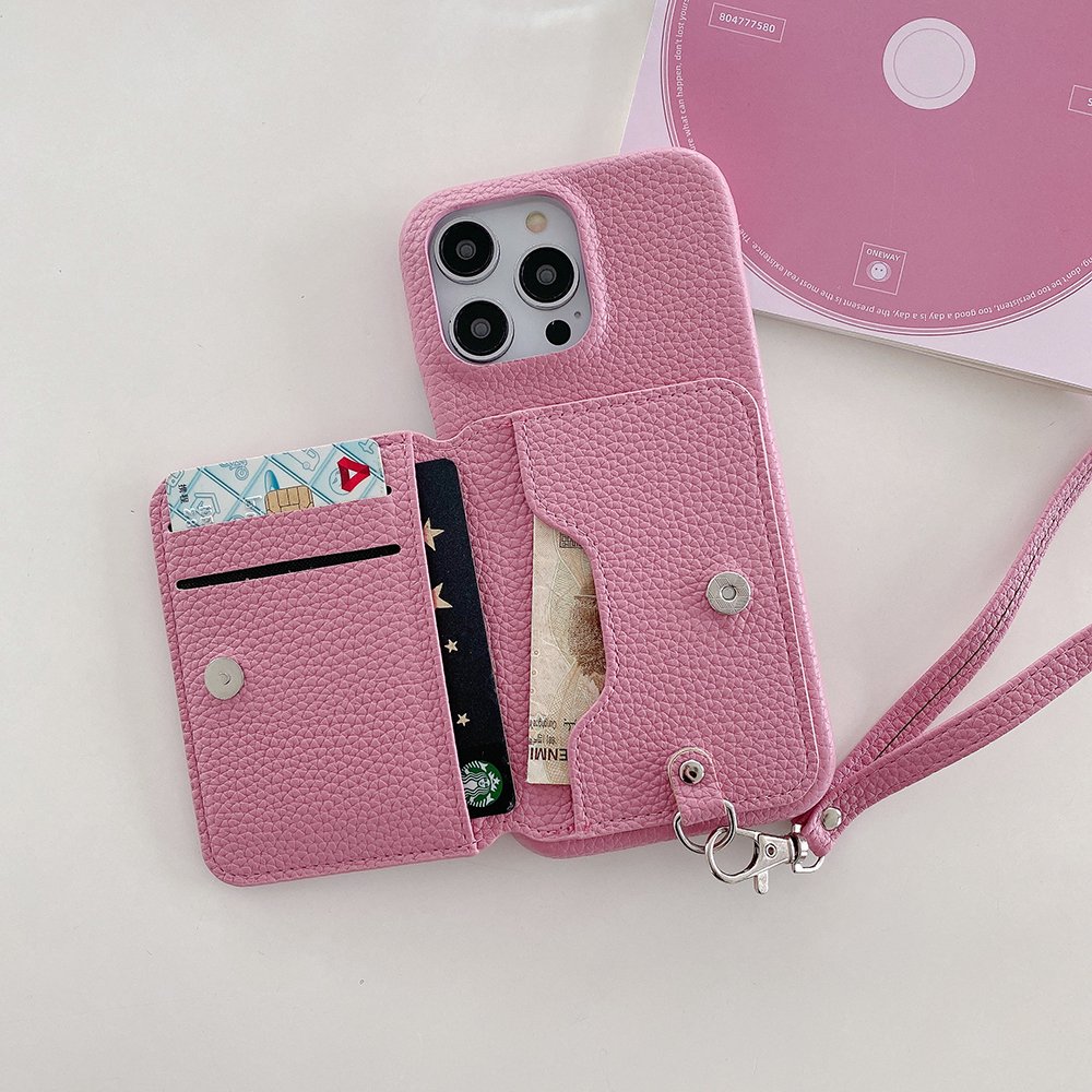 New Wallet Mobile Phone Case For Samsung S24 Ultra Trending Card Money Holder Hand Wrist Strap Leather Shockproof Cover