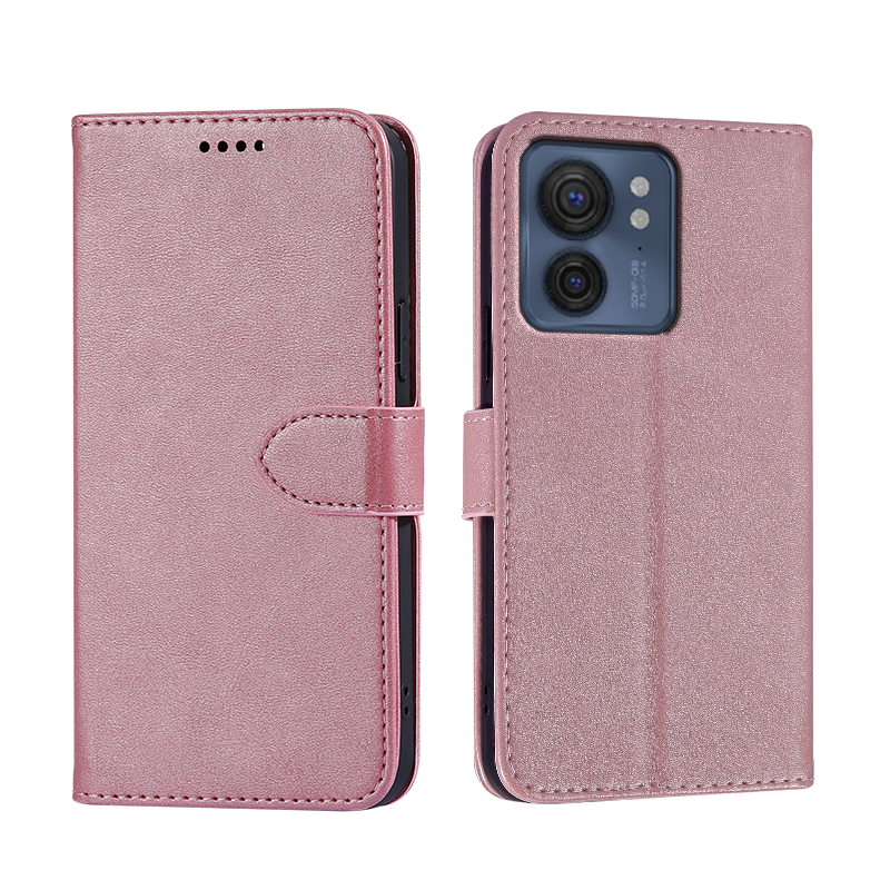 Flip Wallet Phone Case for Motorola Moto Edge 40 Pro PU Leather Shockproof Protective Book Cover
