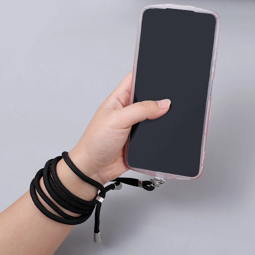 150cm Universal Adjustable Phone Lanyard Strap Mobile Phone Hanging Rope Neck Straps Anti-lost Lanyards Cell Phone Accessories