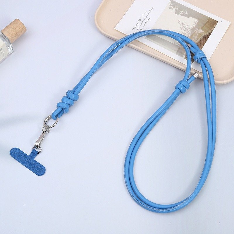 PU Mobile Phone Crossbody Chain Cellphone Hanging Cord Accessories Anti Loss Long Adjustable Leather Phone Case Straps Patch