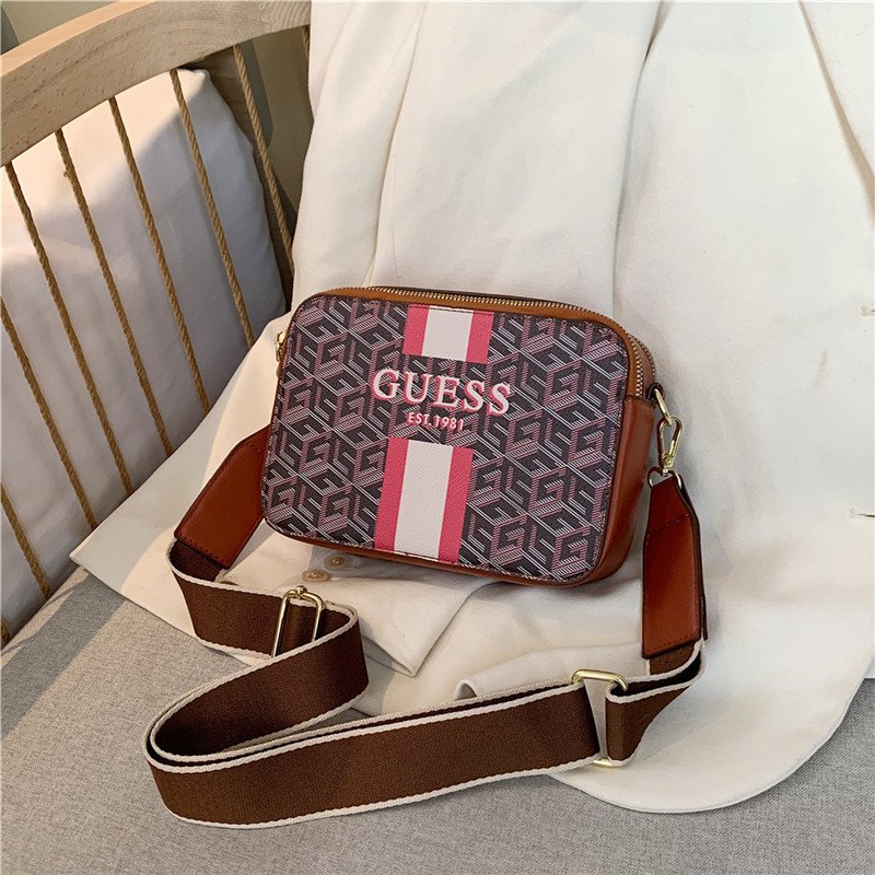 Brand Women's Vintage Style PU Leather Crossbody Handbags Luxury Famous Brand Designer Purses with Nylon Lining