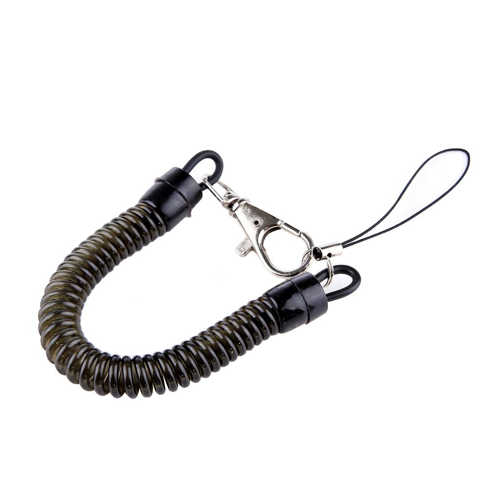 Anti-theft Telescopic Spring Lanyard Anti Lost Wrist Safety Tether For Mobile Phone Gasket Hanging Neck Rope Strap