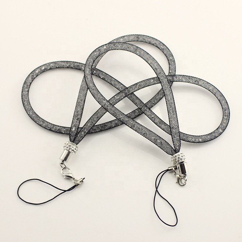 2022 New Design Mobile Phone Lanyard Cell Phone Strap Rhinestone Lanyard Crossbody Case Strap Necklace Luxury Accessories