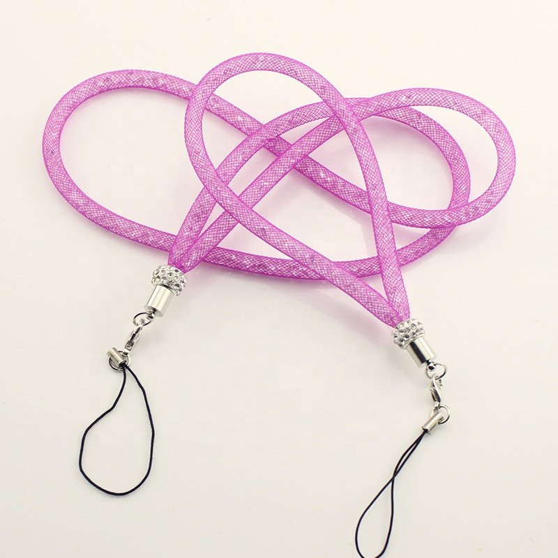 2022 New Design Mobile Phone Lanyard Cell Phone Strap Rhinestone Lanyard Crossbody Case Strap Necklace Luxury Accessories
